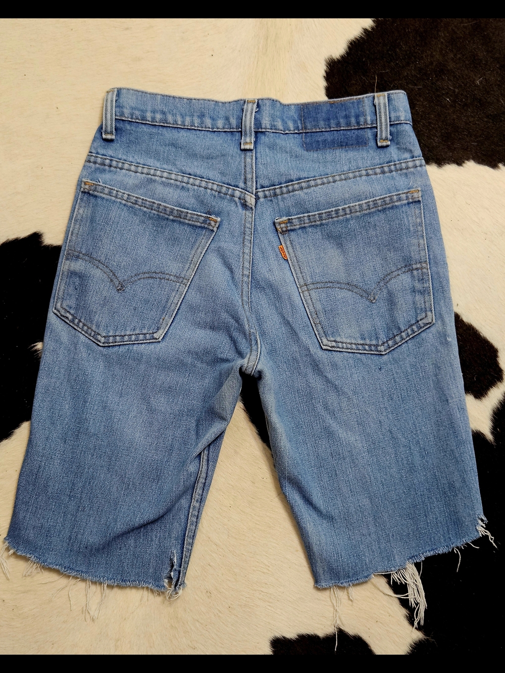 Vintage 1970s Levi's 517 Light Blue Denim Jean Shorts Sz 28" Dated 1979